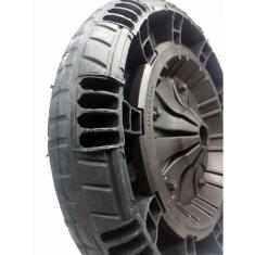 Imagem de Roda e Pneu Sem Câmara Para Carrinho de Mão Maciço