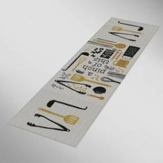 Imagem de Tapete Passadeira A Pinch of This Antiderrapante-Bege-40x120