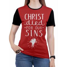 Imagem de Camiseta Jesus Gospel criativa Feminina Evangélicas Roupa VM