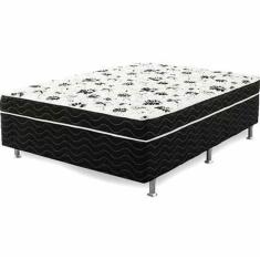 Imagem de Cama Box Conjugado Viúva Espuma Ortopédica - 41x128x188cm:Branco