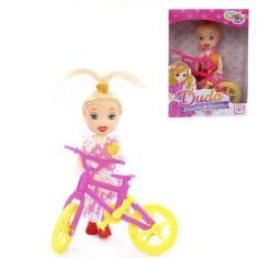 Imagem de Boneca Infantil Duda Passeio De Bicicleta Well Kids