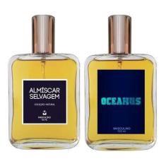 Imagem de Kit De 2 Perfumes 100ml - Almíscar Selvagem + Oceanus - Essência Do Br