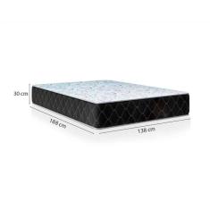 Imagem de Cama Box Casal Branco Com Colchão D33 Marrocos 30cm