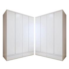 Imagem de Conjunto 2 Guarda-roupa 4 Portas 3 Gavetas 100% Mdf Urbano - Josandro