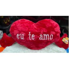 Imagem de Coração De Pelúcia Com Mãos Eu Te Amo Dizeres Namorado 70cm(FE6850) - 