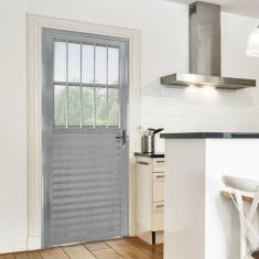 Imagem de Porta de Alumínio Postigo 210x90cm Lado Esquerdo Hale Esquadrias Brilhante