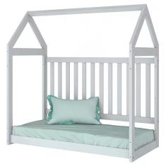 Imagem de Berço Montessoriano Cabana Branco com Colchão D18 - Móveis Henn