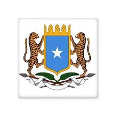 Imagem de Decalque brilhante de ejo de cerâmica com emblema nacional da África da Somália