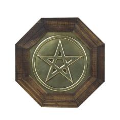 Imagem de Quadro Oitavado Radiônico Pentagrama 18cm