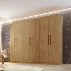 Imagem de Guarda Roupa Casal 6 Portas 2 Gavetas Petra Rufato Imbuia