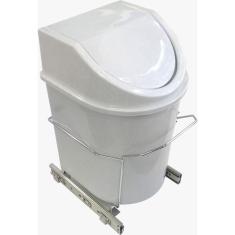 Imagem de Lixeira Unitária De Base 12l Trilhos Deslizante Jomer 7716