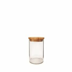 Imagem de Pote Vidro Com Tampa Hermética De Bambu Eco 700Ml - Yoi