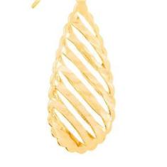 Imagem de Brinco Folheado A Ouro Rommanel Gota Diamantada 524008
