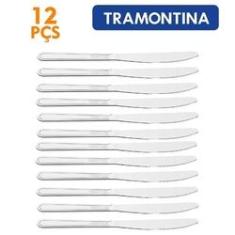 Imagem de Conjunto 12 Facas Mesa Búzios Tramontina Talheres em Aço Inox