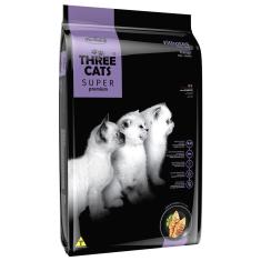 Imagem de Ração Seca Three Cats Super Premium Frango Para Gatos Filhotes - 3 Kg