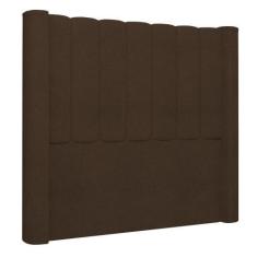Imagem de Cabeceira Casal Queen Cama Box 160cm Claire I02 Bouclê Marrom - Mpozen