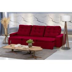 Imagem de Sofá Modular 6 Lugares Retrátil E Reclinável 3.05M Vermelho