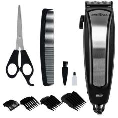 Imagem de Kit Cortador Cabelos Britânia Bcr22p Inox 9 Acessórios 5 Alturas Lâmin