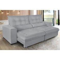 Imagem de Sofá Retrátil Reclinável Miami 2,50M C/ Molas Ensacadas Suede - Sofá C