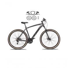 Imagem de Bicicleta Aro 29 Ksw Xlt 24v Freios Disco Hidráulicos Garfo Suspensão Pneu Faixa - Grafite Tam.17