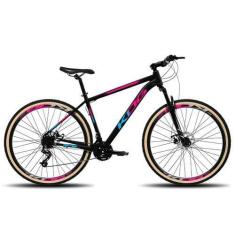 Imagem de Bicicleta Aro 29 KOG 21V Cambio Shimano Freio a Disco, Preto, Rosa, Az