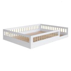 Imagem de Cama Infantil Montessoriana Casal Completa Móveis Affetto Branco