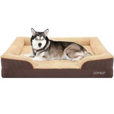 Imagem de JOYELF Cama ortopédica para cães extra grandes, sofá-cama de espuma, cama impermeável reforçada para animais de estimação com capa lavável removível e parte inferior antiderrapante, sofá durável para
