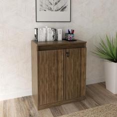 Imagem de Balcão para Escritório com Chave ME4149 Nogal Tecnomobili