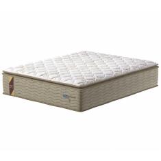 Imagem de Colchão Casal King Molas Guarda Costas Max Com Pillow 193x203x40cm Bege/Branco Probel