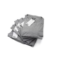 Imagem de Kit 5 Camisetas Masculinas Básicas Algodão Premium Slim Fit Cor:;Tamanho:G