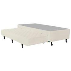 Imagem de Base Box para Colchão Solteiro Itaflex Lyon com Cama Auxiliar 42x88x188 cm - Bege