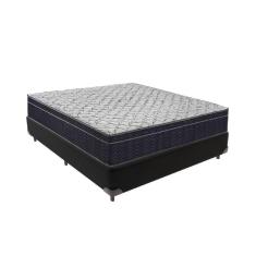 Imagem de Cama + Box Casal Colchão Ortobom D45 Airtech Extra Firme Cor:preto
