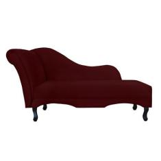 Imagem de Recamier Divã Namoradeira Olivia Lado Direito belo tok - Suede Bordô