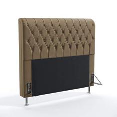 Imagem de Cabeceira Bellatrix 140 Casal Sued Capuccino Aradecor