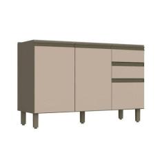 Imagem de Balcão De Cozinha  Connect C/ 3 Portas E 2 Gavetas P/ Pia Duna/Cristal