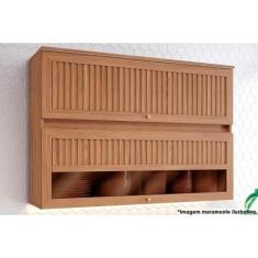 Imagem de Armário Aéreo P/ Cozinha Requinte C/ 2 Portas Basculante Ripada C/ Vid