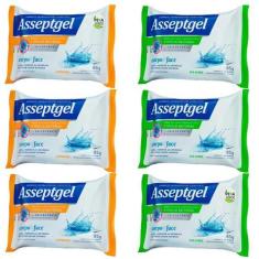 Imagem de Sabonete Asseptgel Antibacteriano Corpo & Mãos 85G - Kit 6