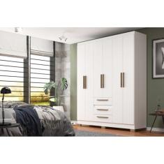 Imagem de Guarda-roupa Casal 6 Portas e 3 Gavetas Branco