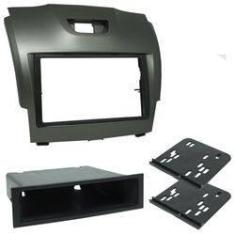 Imagem de Moldura Painel 2 Din 1 Din Som DVD S10 Trailblazer 2012 à 2016 Expex Grafite