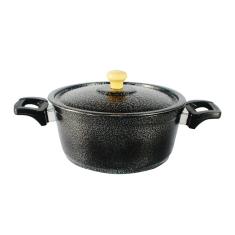 Imagem de Caçarola Panela De Alumínio Craqueada Alça Baquelite 20cm