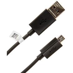 Imagem de Cabo de Dados Micro USB Preto Original Motorola - 1.2 Metro - Embalagem Econômica