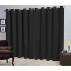 Imagem de Cortina Corta Luz 3,00m X 2,50m 100% Blackout Com Voil  Para Sala Ou Quarto Para Varão Simples.