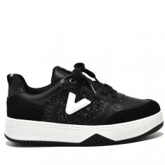 Imagem de Tenis Via Marte Flatform Glam Preto-Feminino