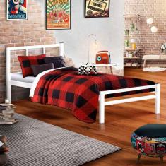 Imagem de Cama Solteiro Retrô Branca 0.88 Jane Shop JM