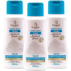 Imagem de Kit 3 Sabonete Líquido Íntimo Talco 200ml Bio Instinto 