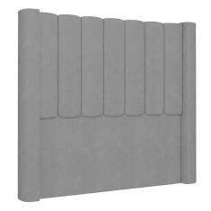 Imagem de Cabeceira Casal King Cama Box 195cm Claire I02 Veludo Cinza Mpozenato