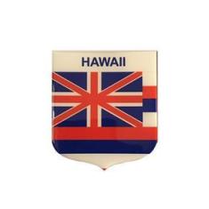Imagem de Adesivo Resinado Em Escudo Da Bandeira Do Havaí