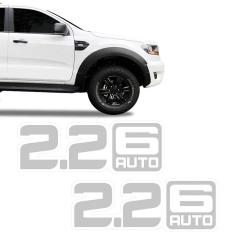 Imagem de Par Adesivos Ranger 2.2 6 Auto / Speed Prata Modelo Original