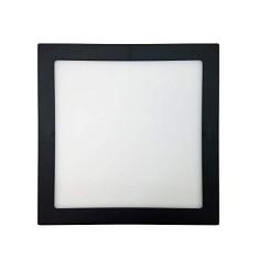 Imagem de Plafon Led 25W 5700K Sobrepor Quadrado Preto 30CM Save Energy