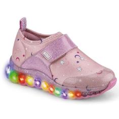 Imagem de Tênis Infantil Feminino Roller Celebration Led Estrelas Bibi Ref: 1079235 25/32